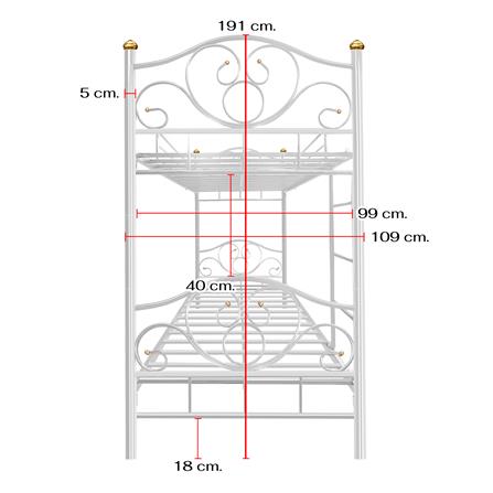 เตียง 2 ชั้น THAIBULL SSTLOT2F-0141-105R สีขาว_9