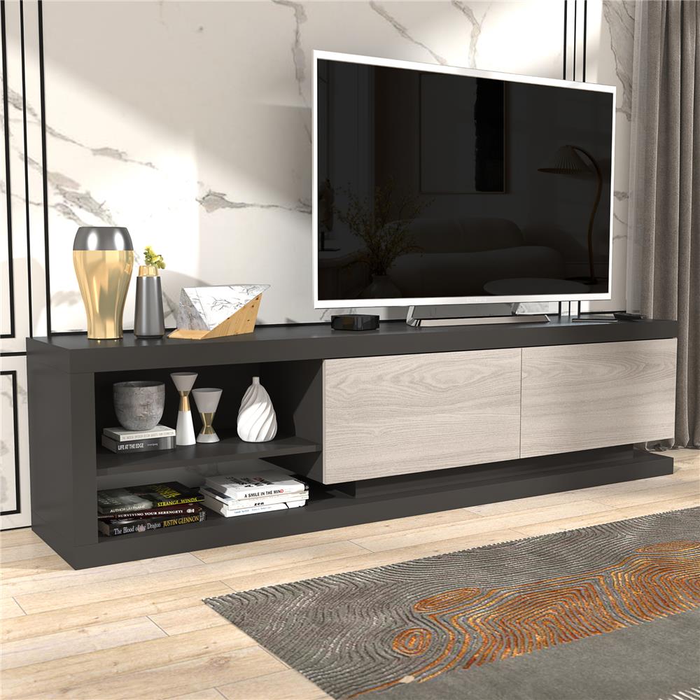 ตู้วางทีวี TOMATO HOME DOLCE 180 ซม. สีเทา