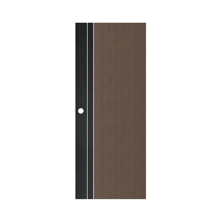 ประตูภายใน UPVC เจาะลูกบิด ECO-DOOR PX1 80x200 ซม. สีทูโทนโอ๊ค_0