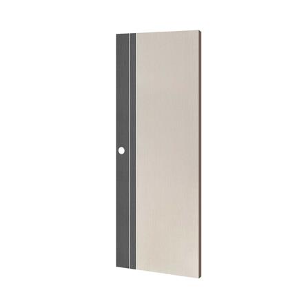 ประตูภายใน UPVC เจาะลูกบิด ECO-DOOR PX2 80x200 ซม. สีครีมทูโทนเทา_1