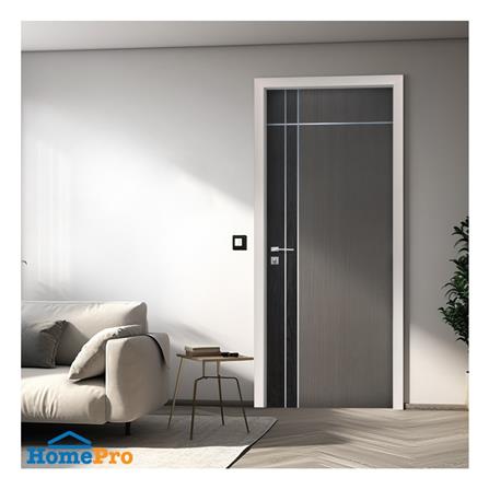 ประตูภายใน WPC ไม่เจาะลูกบิด ECO-DOOR WP1 90x200 ซม. สีเทาทูโทน_2