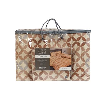 ชุดผ้าปูที่นอน 5 ฟุต (ชุด 6 ชิ้น) HOME LIVING STYLE MOTION สี BROWN_3
