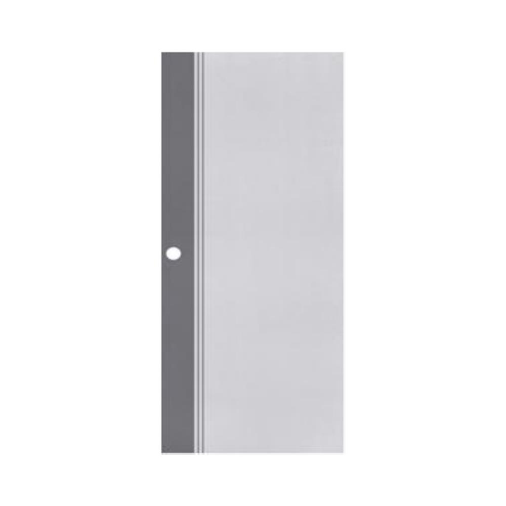 ประตูภายนอก UPVC เจาะลูกบิด ECO-DOOR ED1 90x200 ซม. สีขาว/เทา