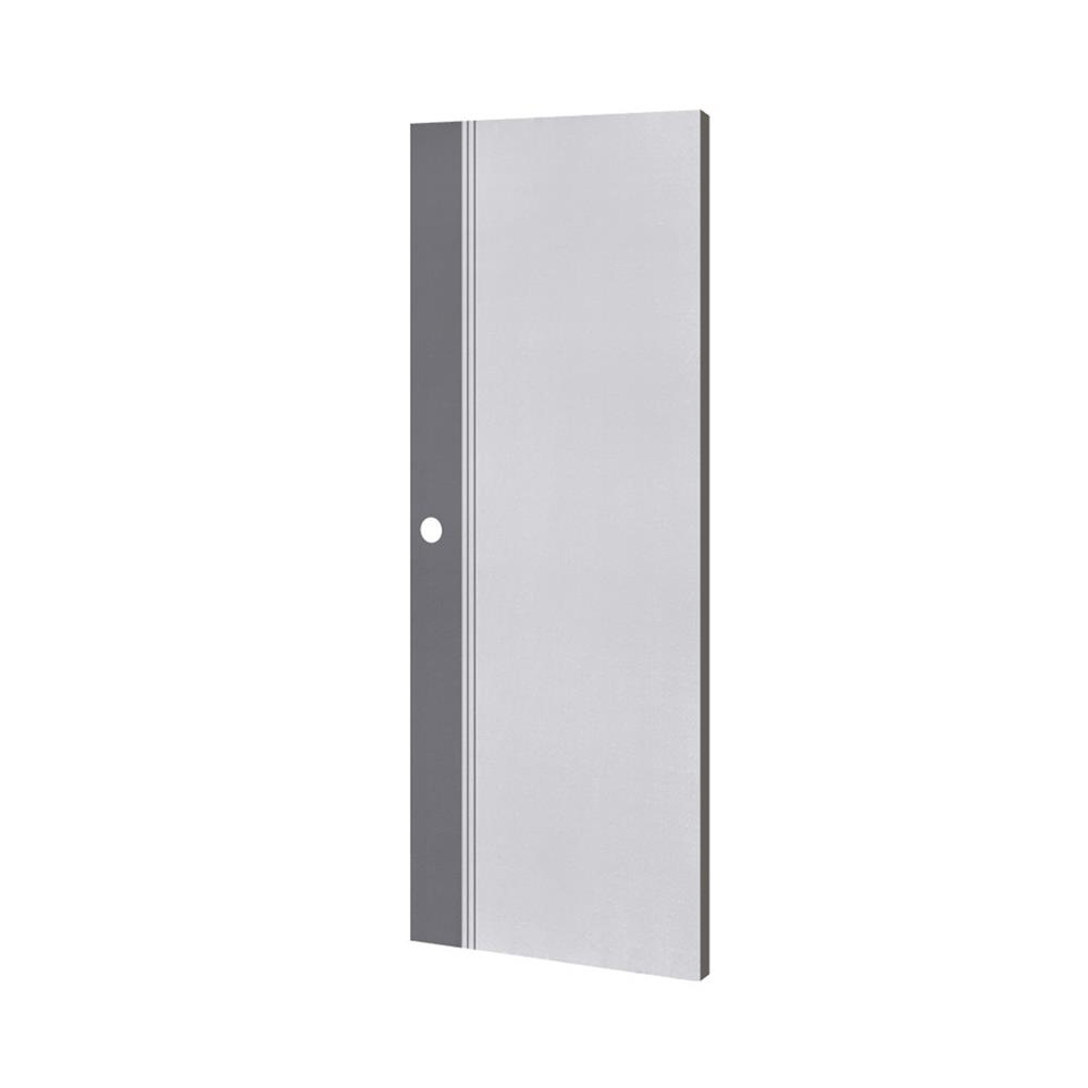 ประตูภายนอก UPVC เจาะลูกบิด ECO-DOOR ED1 90x200 ซม. สีขาว/เทา