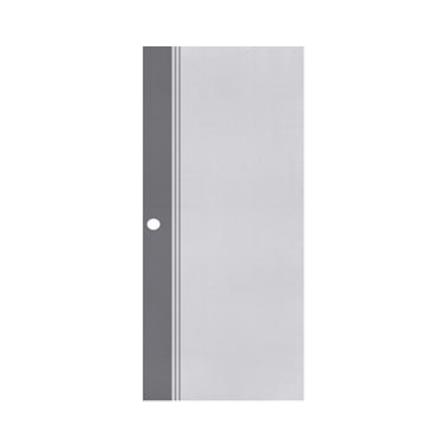 ประตูภายนอก UPVC เจาะลูกบิด ECO-DOOR ED1 90x200 ซม. สีขาว/เทา_0