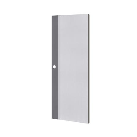 ประตูภายนอก UPVC เจาะลูกบิด ECO-DOOR ED1 90x200 ซม. สีขาว/เทา_1