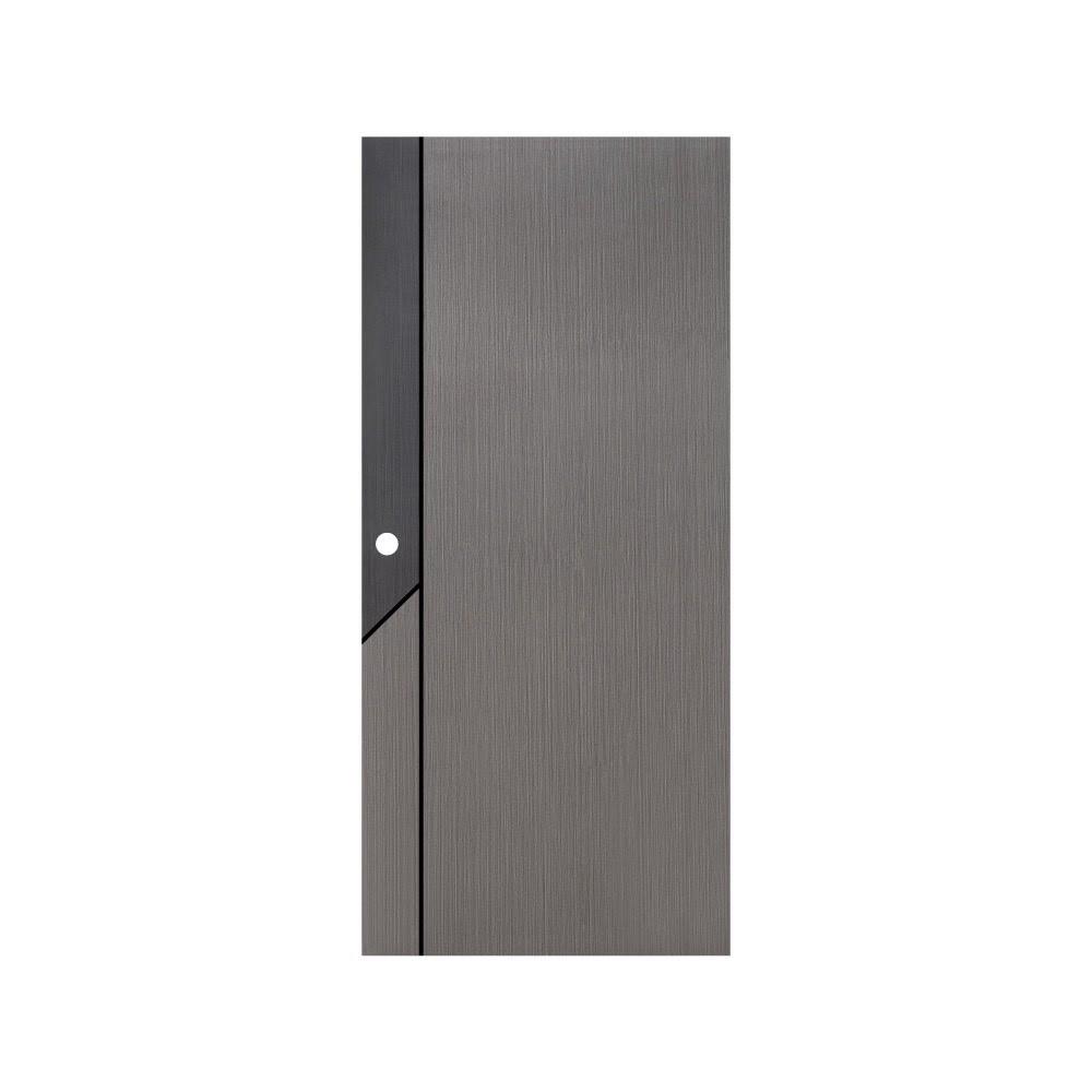 ประตูภายใน WPC เจาะลูกบิด ECO-DOOR WPS1 90x200 ซม. สีเทา ทูโทน