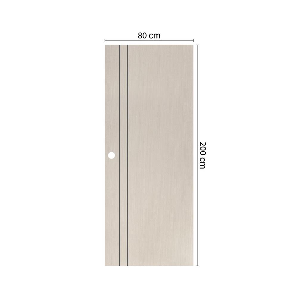 ประตูภายใน UPVC เจาะลูกบิด ECO-DOOR PE3 80x200 ซม. สีน้ำตาล