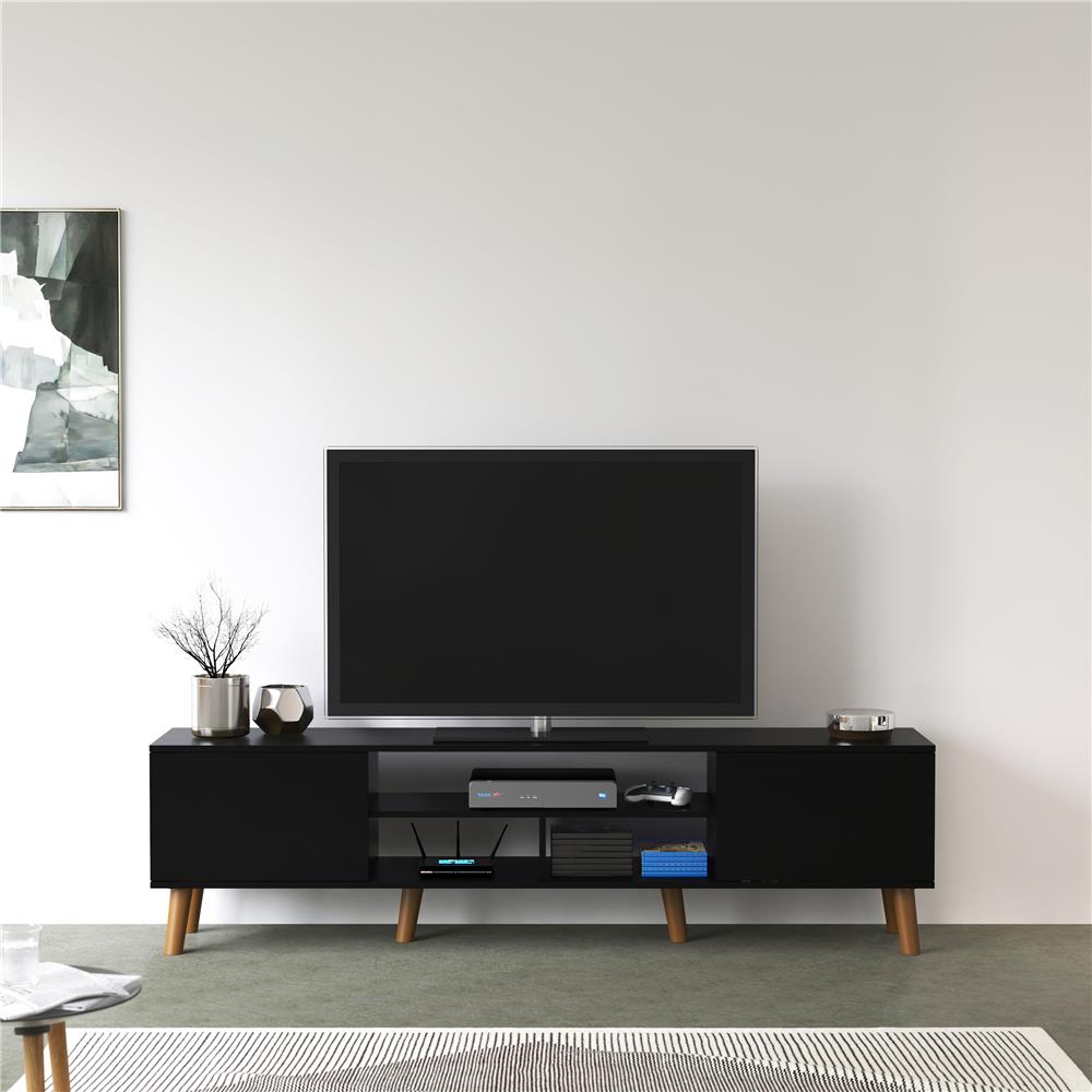 ตู้วางทีวี TOMATO HOME MILLER 180 ซม. สีดำ