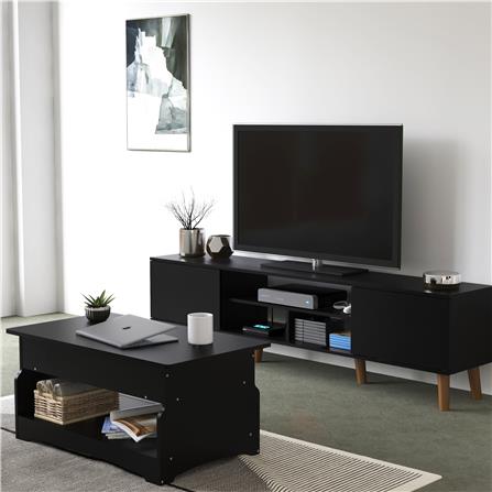 ตู้วางทีวี TOMATO HOME MILLER 180 ซม. สีดำ_4