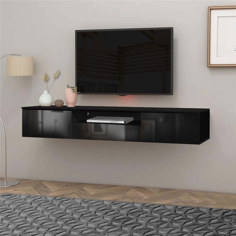 ตู้วางทีวี TOMATO HOME ROME 200 ซม. สีดำ