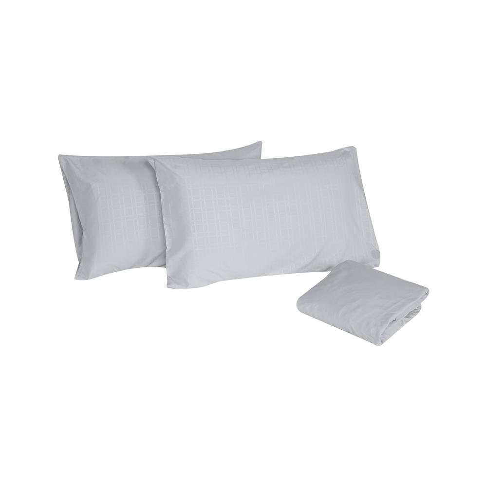 ชุดผ้าปูที่นอน 5 ฟุต (ชุด 3 ชิ้น) HOME LIVING STYLE LUTHER สี GREY