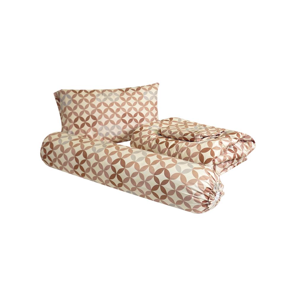 ชุดผ้าปูที่นอน 3.5 ฟุต (ชุด 4 ชิ้น) HOME LIVING STYLE MOTION สี BROWN