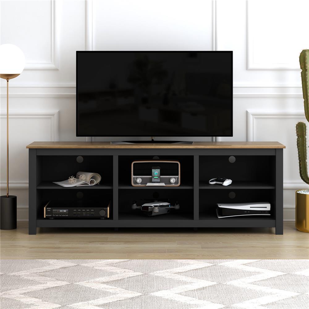 ตู้วางทีวี TOMATO HOME CAIRO 178 ซม. สีโอ๊ค/ดำ