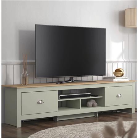 ตู้วางทีวี TOMATO HOME LEXINGTON 180 ซม. สีเขียว_3