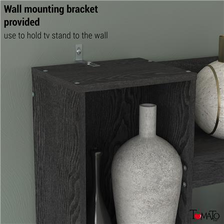 ชุดตู้วางทีวี TOMATO HOME PRESLEY 195.5 ซม. สีดำ_3