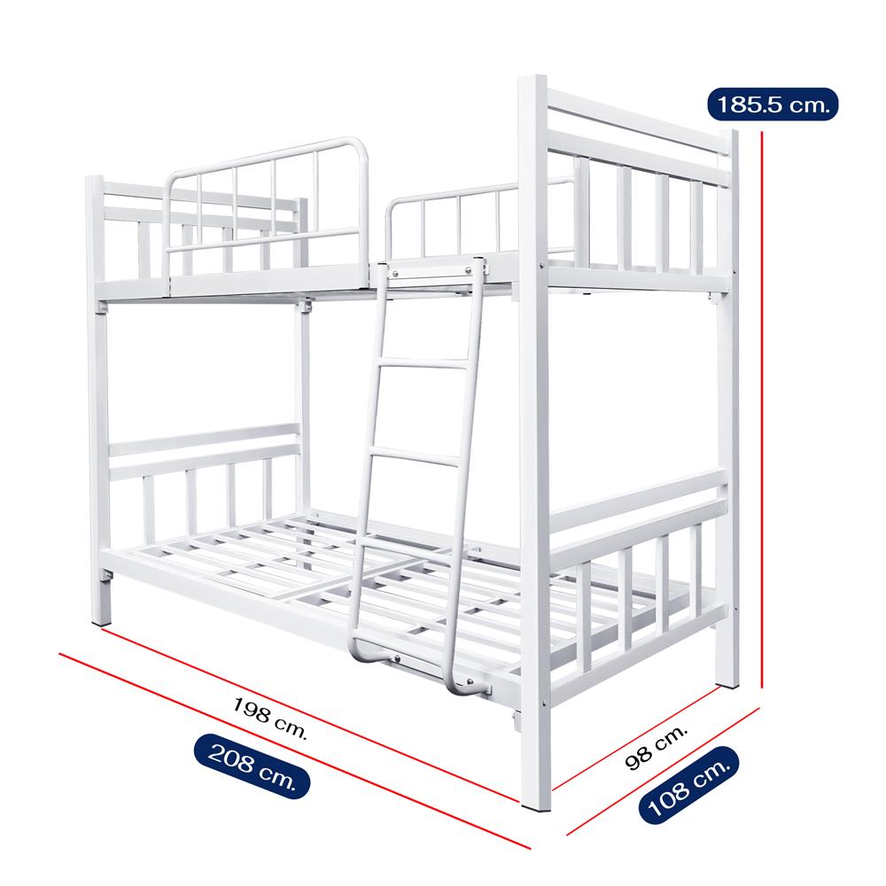 เตียง 2 ชั้น THAIBULL SSTSIL2F-0141-105R สีขาว
