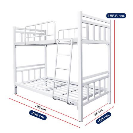เตียง 2 ชั้น THAIBULL SSTSIL2F-0141-105R สีขาว_5