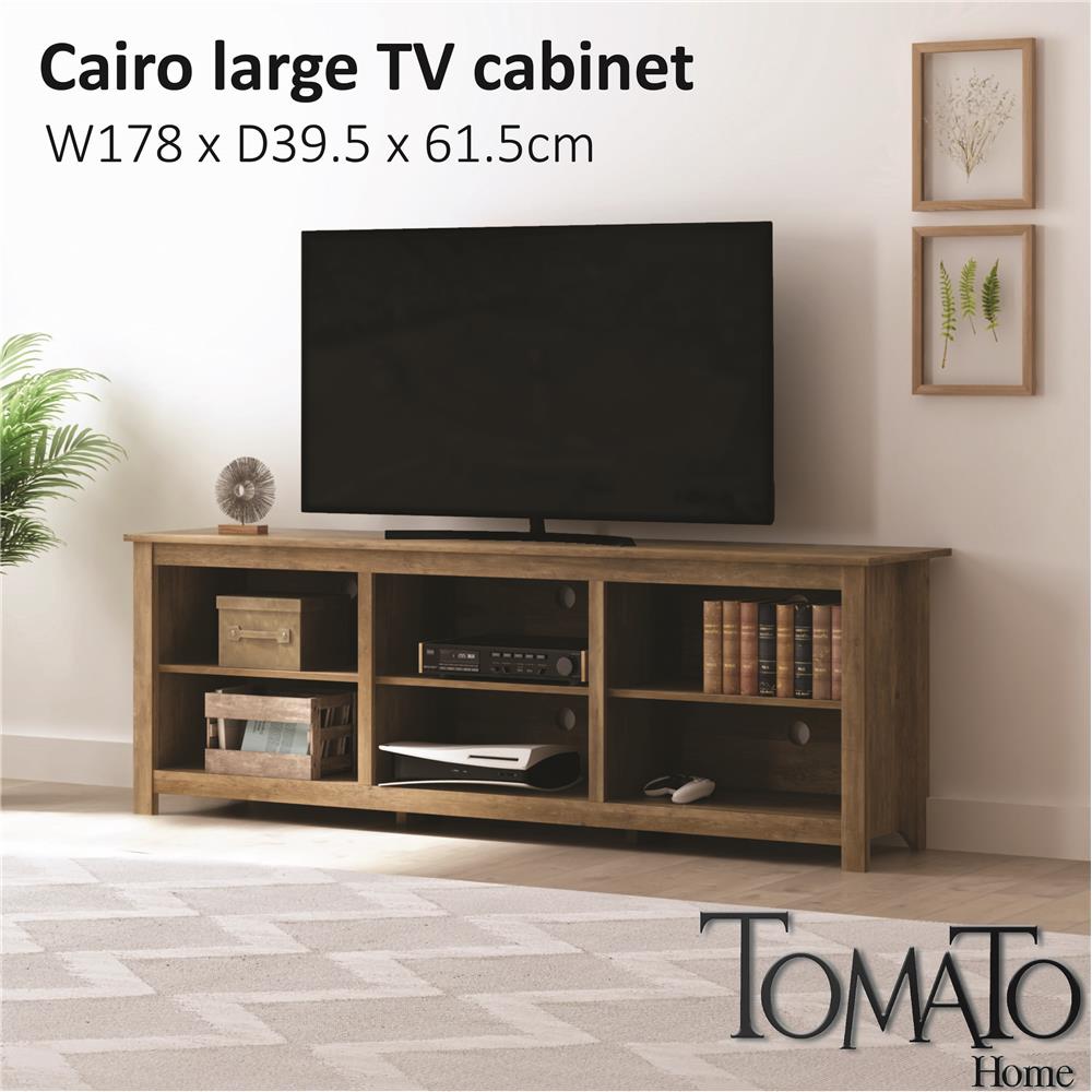 ตู้วางทีวี TOMATO HOME CAIRO 178 ซม. สีโอ๊ค