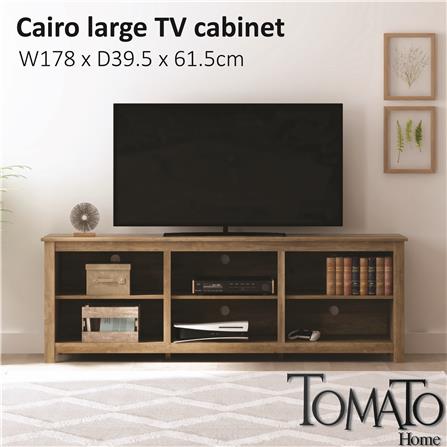 ตู้วางทีวี TOMATO HOME CAIRO 178 ซม. สีโอ๊ค_3