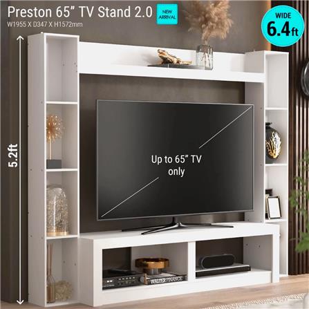 ตู้วางทีวี TOMATO HOME PRESLEY 195.5 ซม. สีขาว_2