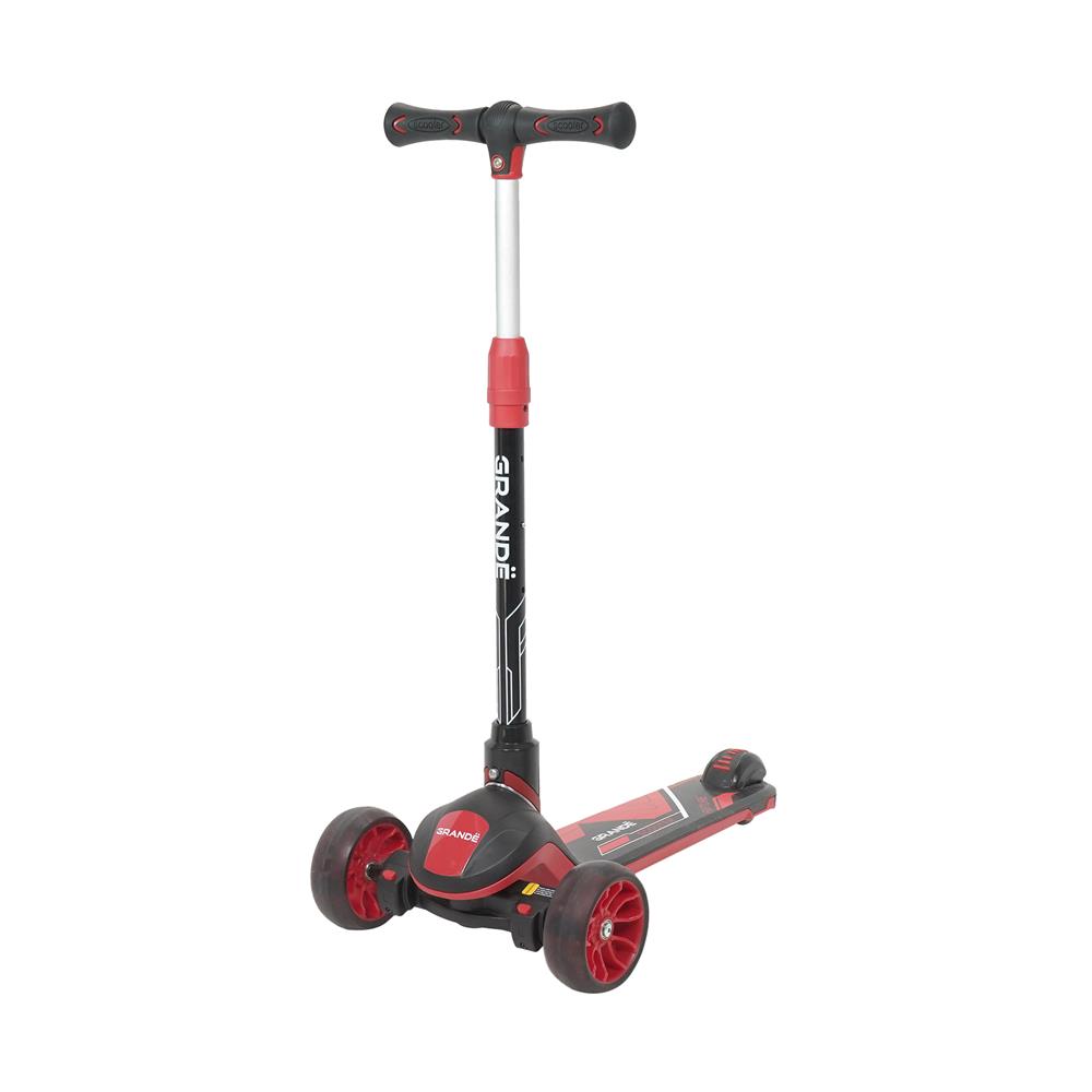 สกู๊ตเตอร์เด็ก GRANDE F3 สีดำ/แดง
