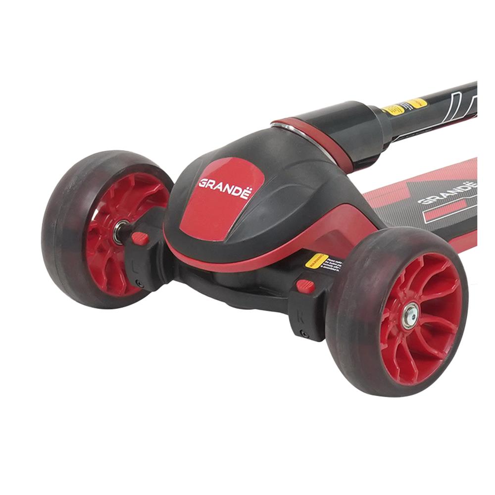 สกู๊ตเตอร์เด็ก GRANDE F3 สีดำ/แดง