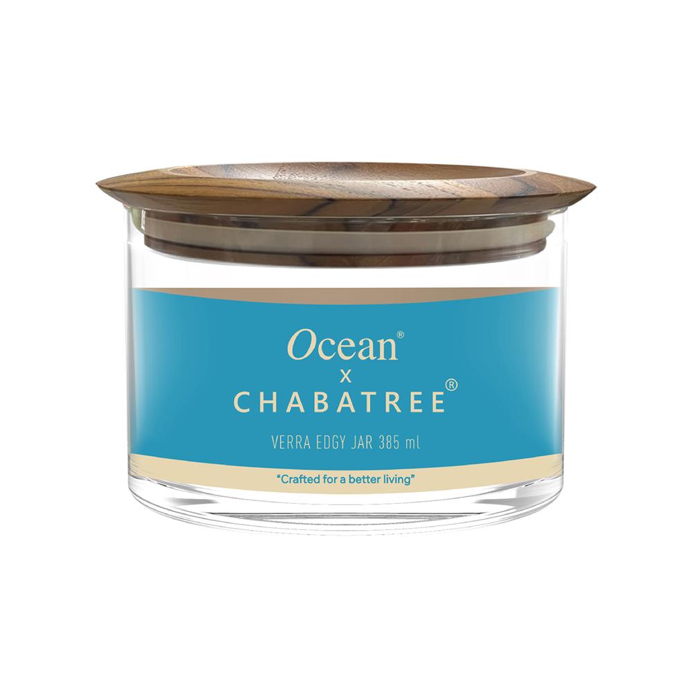 ขวดโหลแก้ว 385 มล. OCEAN GLASS VERRA EDGY