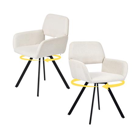 เก้าอี้ทานข้าว FURDINI CALIFORNIA สีเทาอ่อน_4