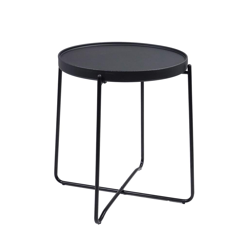 โต๊ะข้าง FURDINI FLINT สีดำ