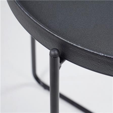 โต๊ะข้าง FURDINI FLINT สีดำ_1