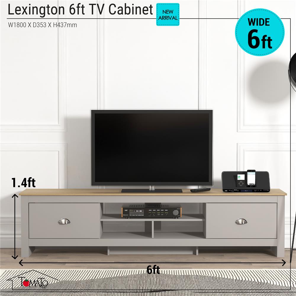 ตู้วางทีวี TOMATO HOME LEXINGTON 180 ซม. สีเทา
