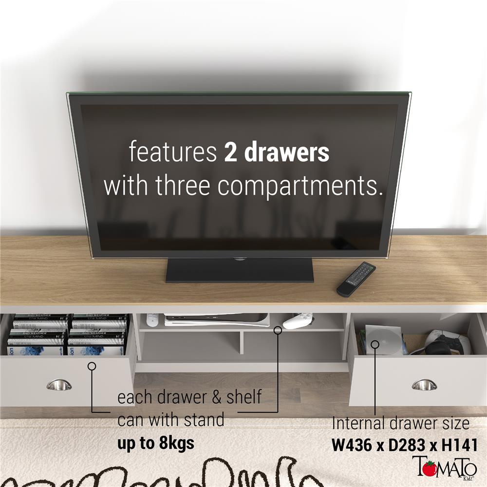 ตู้วางทีวี TOMATO HOME LEXINGTON 180 ซม. สีเทา