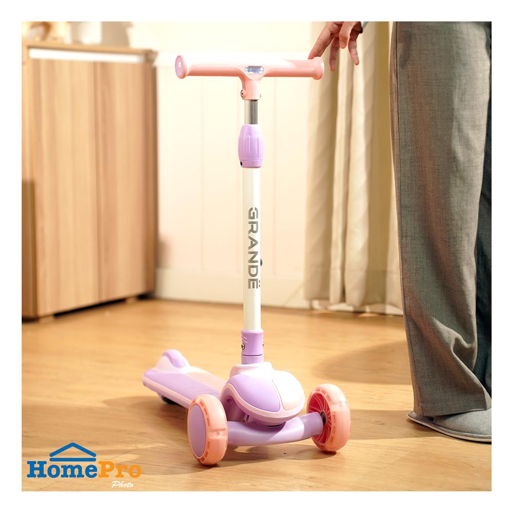 สกู๊ตเตอร์เด็ก GRANDE G1 สีม่วง/ชมพู