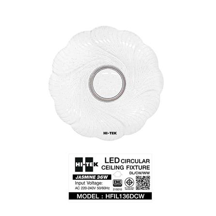 ไฟเพดาน LED HI-TEK HFIL136DCW 15 นิ้ว 36 วัตต์ DAYLIGHT/COOL WHITE/WARM WHITE สีขาว_7