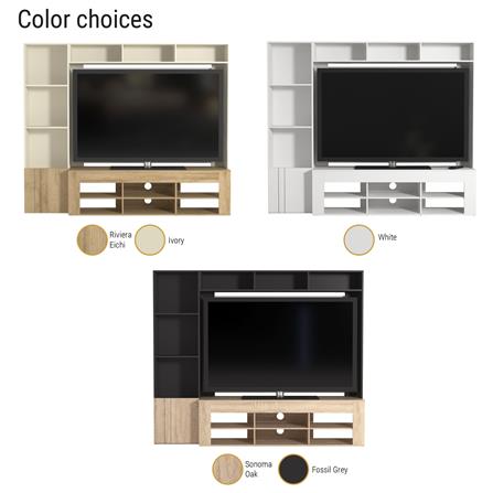 ชุดตู้วางทีวี TOMATO HOME PRESTON 179.5 ซม. สีเทา_2