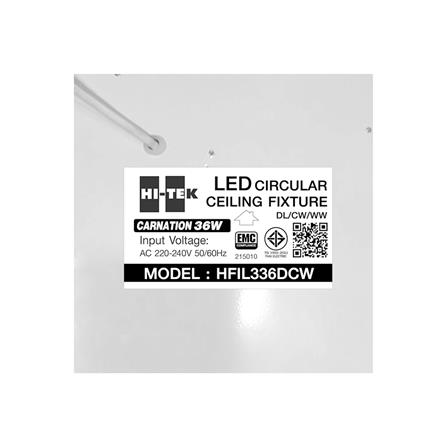 ไฟเพดาน LED HI-TEK HFIL336DCW 15 นิ้ว 36 วัตต์ DAYLIGHT/COOL WHITE/WARM WHITE สีขาว_8