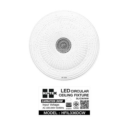 ไฟเพดาน LED HI-TEK HFIL336DCW 15 นิ้ว 36 วัตต์ DAYLIGHT/COOL WHITE/WARM WHITE สีขาว_9