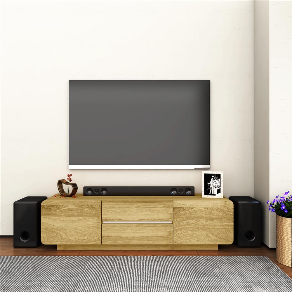 ตู้วางทีวี TOMATO HOME DESIRE 160 ซม. สีโอ๊ค