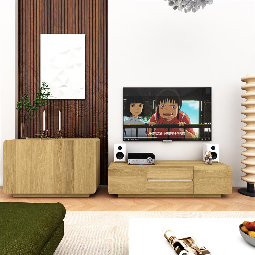 ตู้วางทีวี TOMATO HOME DESIRE 160 ซม. สีโอ๊ค