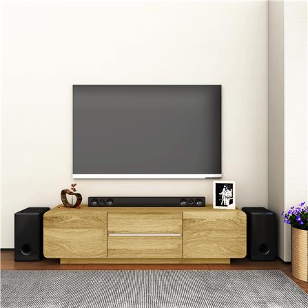 ตู้วางทีวี TOMATO HOME DESIRE 160 ซม. สีโอ๊ค_3