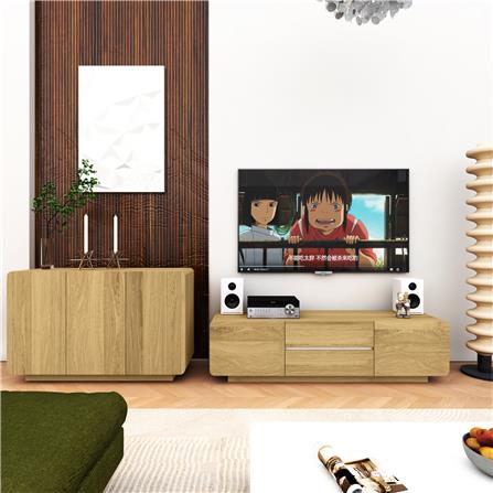 ตู้วางทีวี TOMATO HOME DESIRE 160 ซม. สีโอ๊ค_4