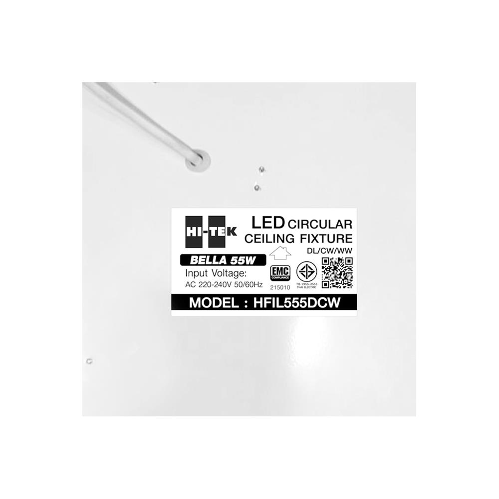 ไฟเพดาน LED HI-TEK HFIL555DCW 15 นิ้ว 55 วัตต์ DAYLIGHT/COOL WHITE/WARM WHITE สีขาว