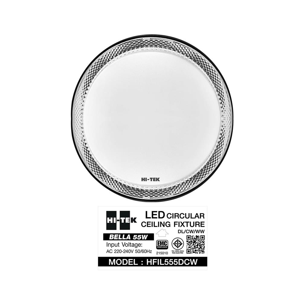 ไฟเพดาน LED HI-TEK HFIL555DCW 15 นิ้ว 55 วัตต์ DAYLIGHT/COOL WHITE/WARM WHITE สีขาว