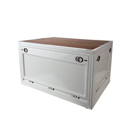 กล่องเก็บของพับได้พร้อมเก้าอี้ STACKO GLAM TOP ไม้ 59.5x41.5x34.7 ซม. สีเบจ_1