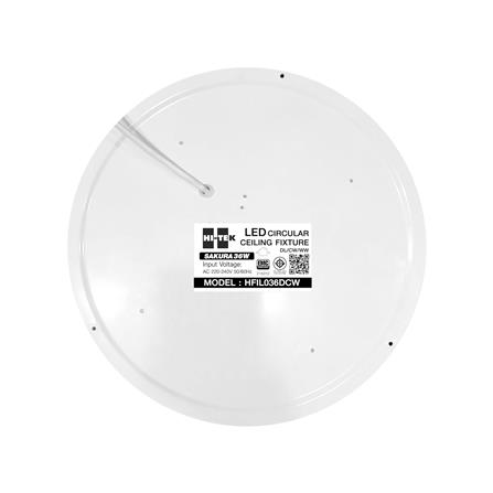 ไฟเพดาน LED HI-TEK HFIL036DCW 15 นิ้ว 36 วัตต์ DAYLIGHT/COOL WHITE/WARM WHITE สีขาว_2