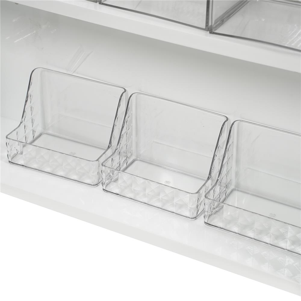 ตู้กระจก PVC MOYA VC-M2406 สีขาว