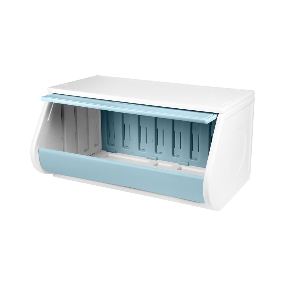 กล่องบานเปิด STACKO LITTLE-P 60x37x31 ซม. สีขาว/ฟ้า