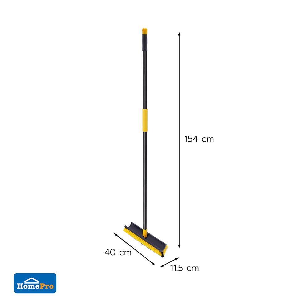 แปรงขัดพื้นงานหนักเข้ามุม 16 นิ้ว ACCO สีเหลือง/ดำ