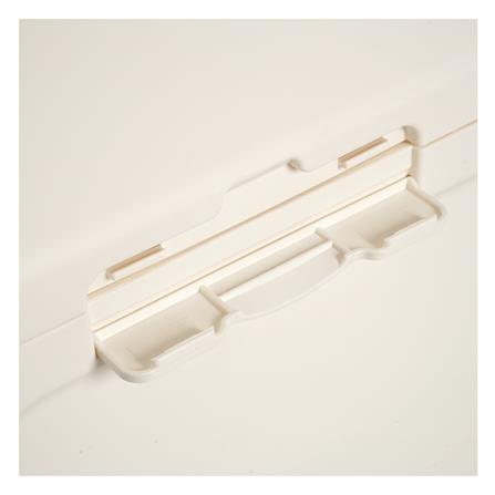 ตู้บานเปิดแคบ 4 ชั้น มีล้อ STACKO NICO 20x33x125.5 ซม. สีวอร์มขาว/ใส_4